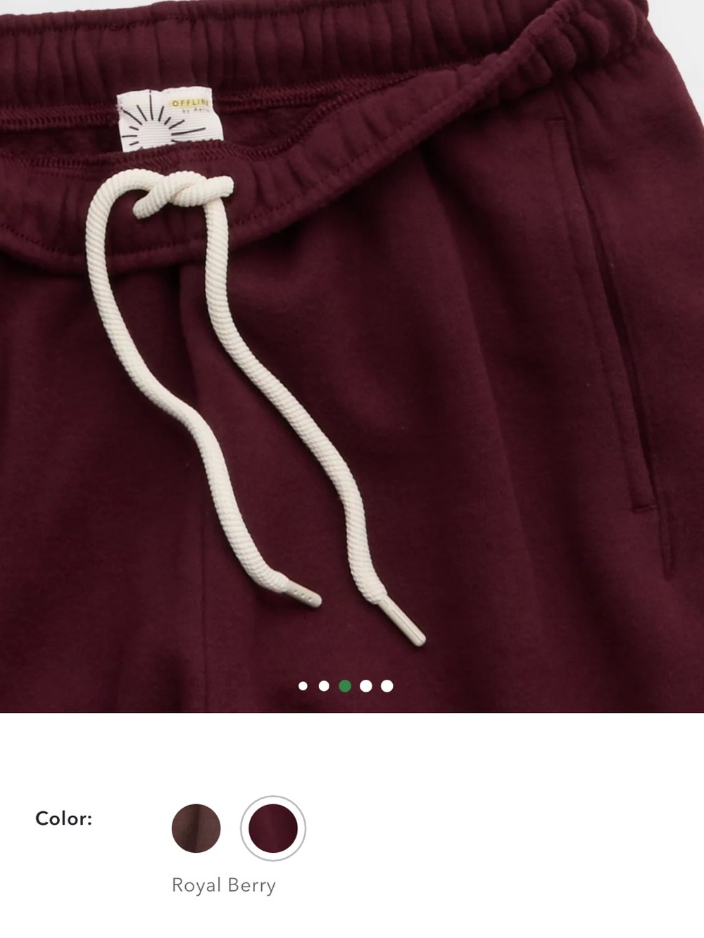 Aerie Berry OFFLINE By Aerie 5" Cloud Fleece Short - Picture 4 of 9